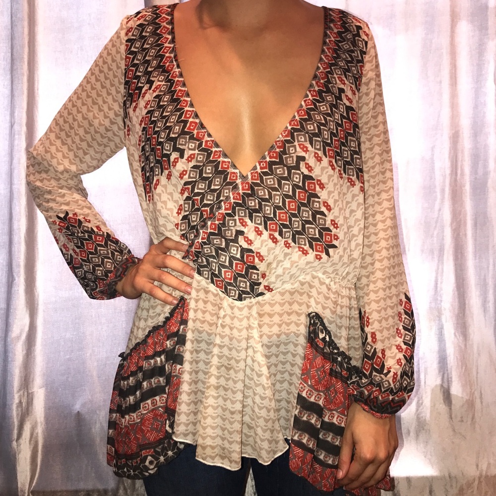 Free people long-sleeved top